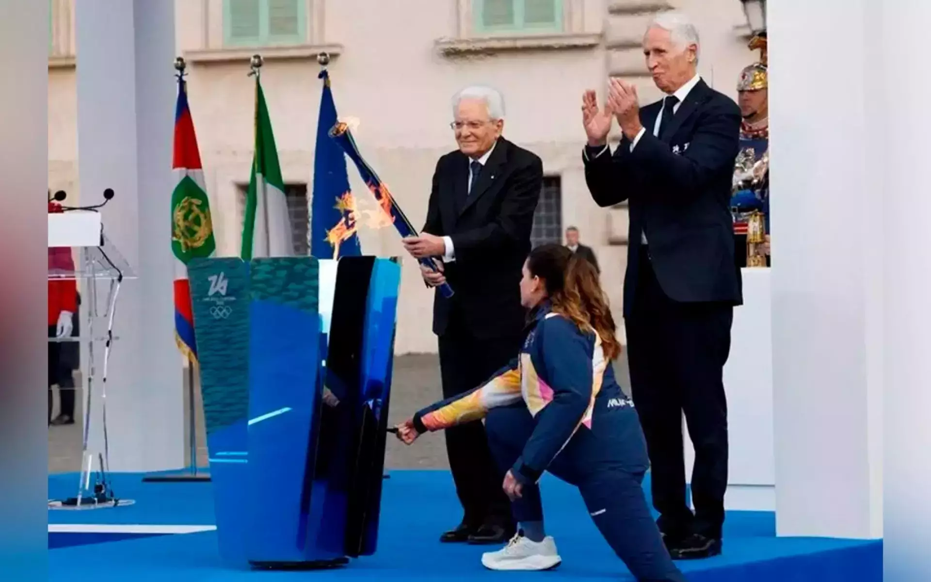 В Риме зажгли огонь зимних Олимпийских игр-2026