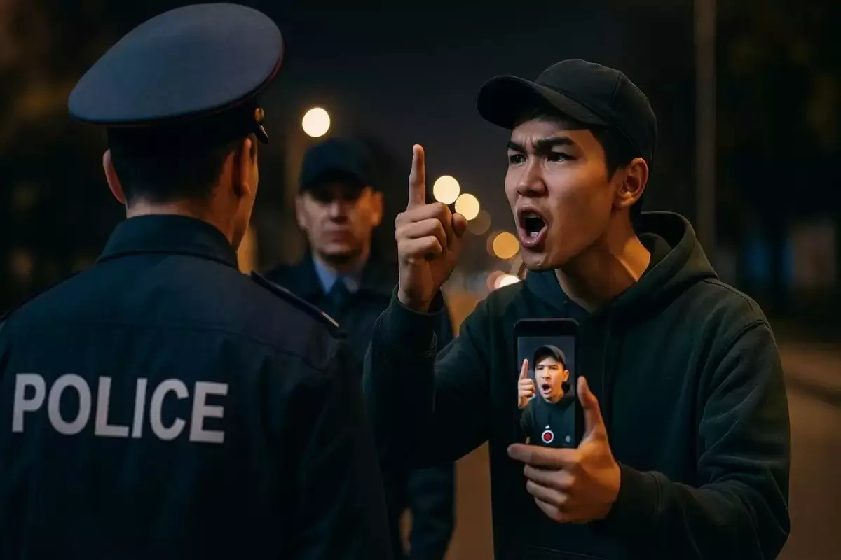 Ақтаулық жасөспірім TikTok-та полицияны қорлағаны үшін жазаланды