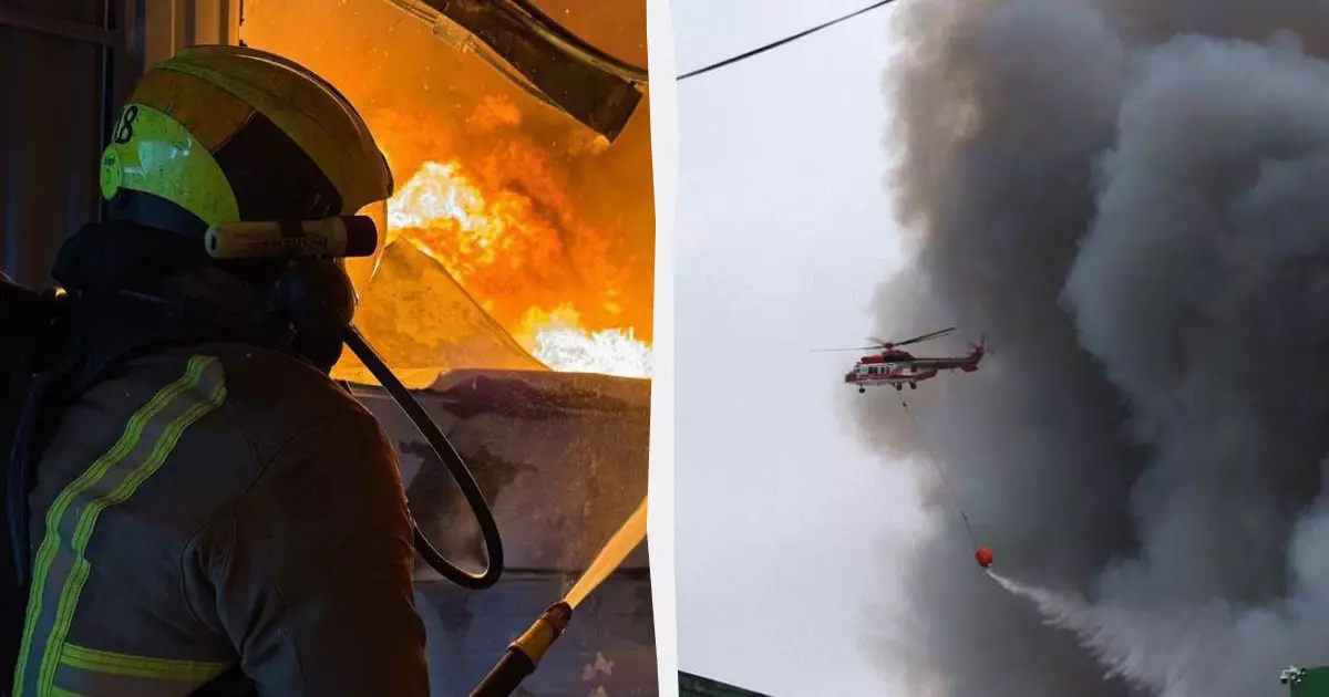   Украинадағы Днепр қаласында Ресейдің ракеталық шабуылынан кейін шоколад пен дәрі-дәрмек қоймалары өртенді   