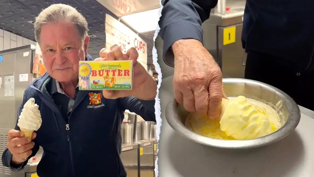 Сеть магазинов стала вирусной благодаря «затягивающим» рожкам для мороженого, обмакнутым в масло, что вызвало неоднозначную реакцию.