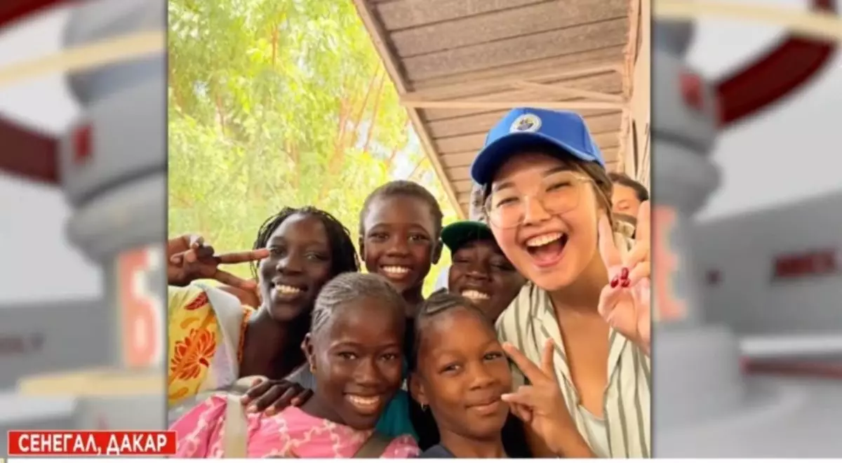 Қазақ қыз Африкада бастауыш сынып оқушыларын оқытып жүр