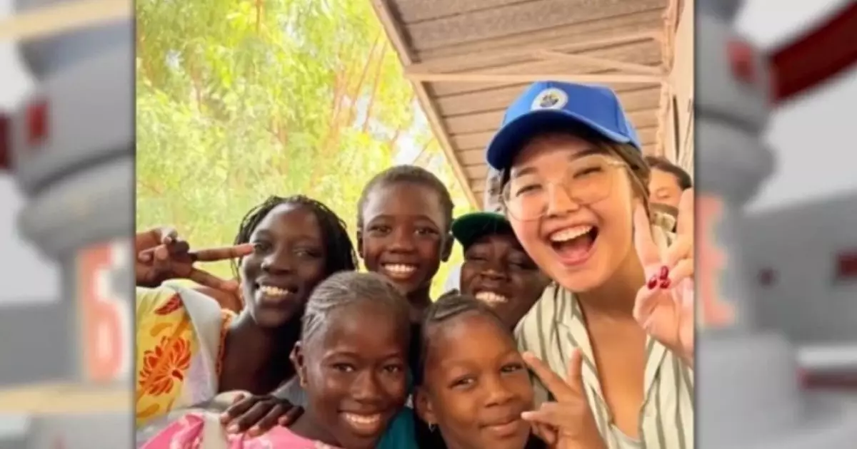  Қазақ қыз Африкада бастауыш сынып оқушыларын оқытып жүр 