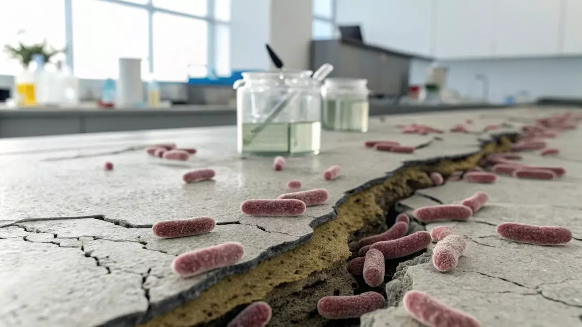 Бактерии научились «чинить» бетон: учёные нашли способ самозалечивания трещин