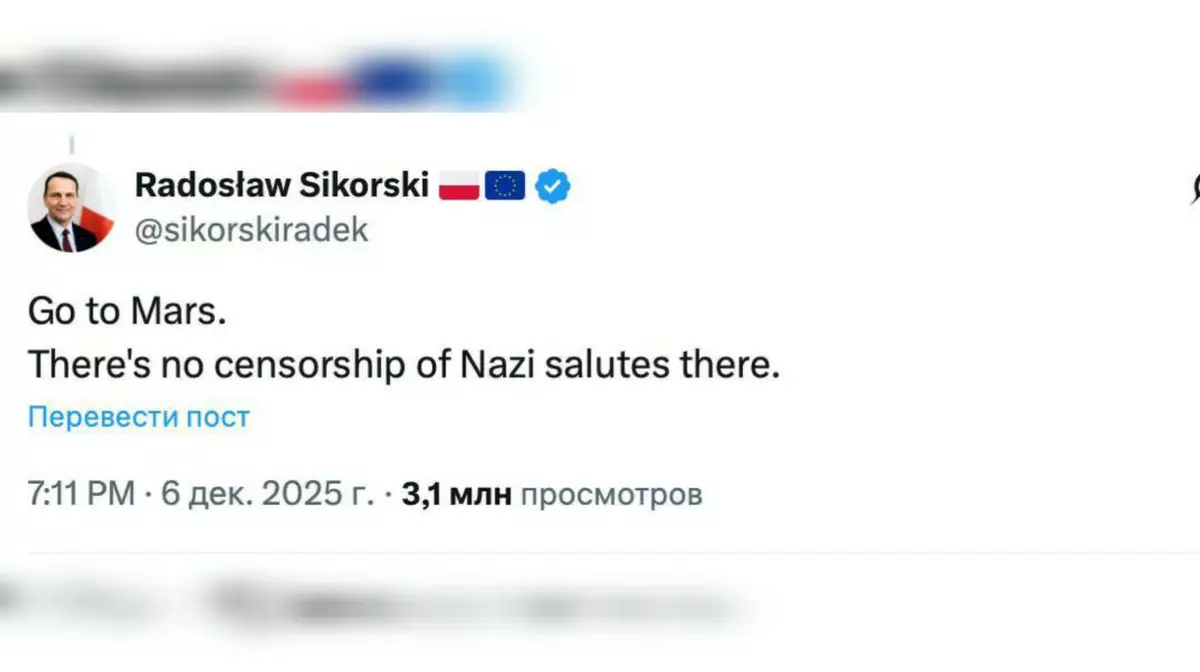 Глава МИД Польши предложил Маску улететь на Марс после слов о ликвидации ЕС