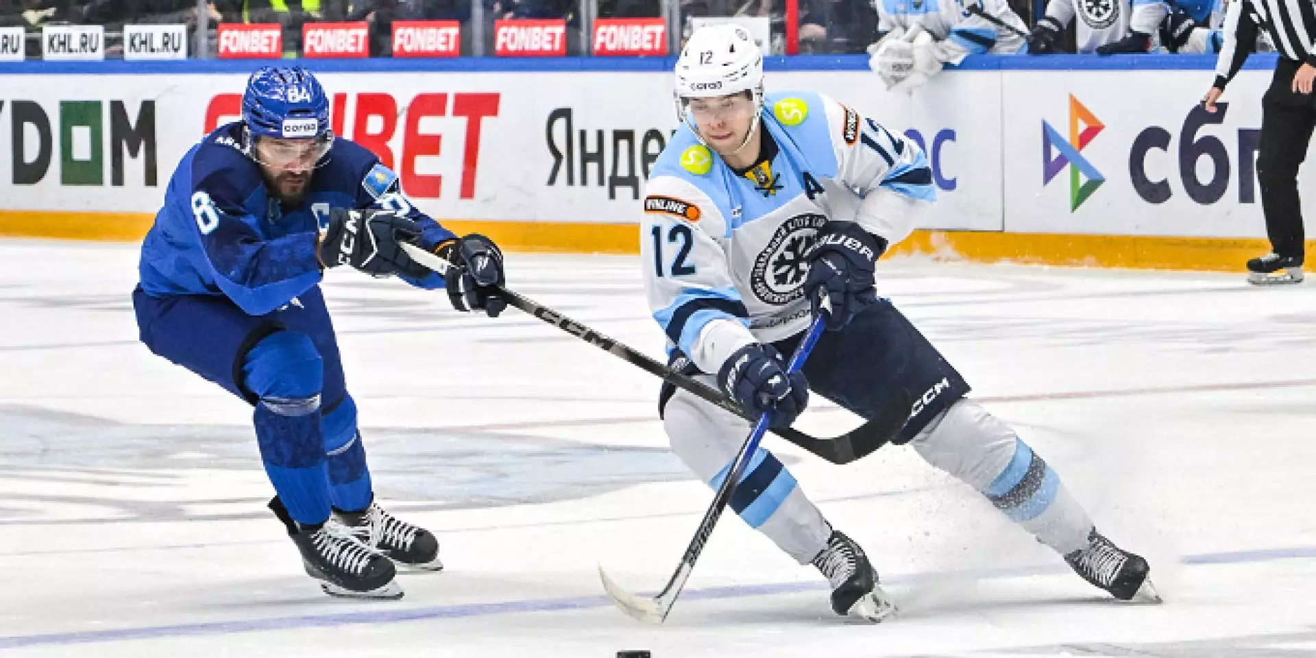 «Барыс» уступил «Сибири» по буллитам в матче КХЛ