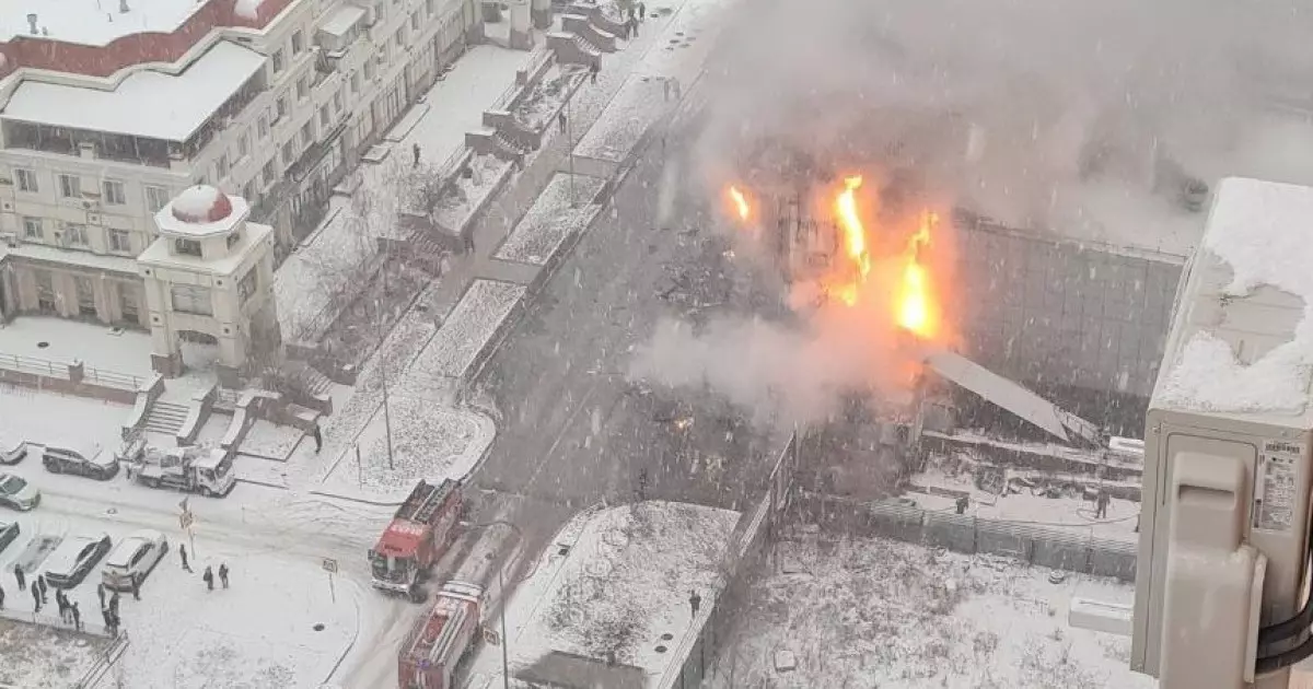  Астанадағы бұрынғы Cinema City павильонынан өрт шықты 