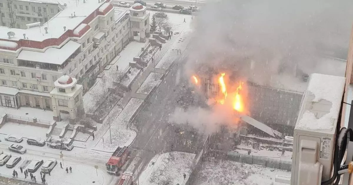  Астанада Cinema City кинотеатрының ғимараты өртенді 