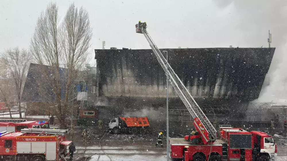 Пожар в Cinema City в Астане: что происходит на месте