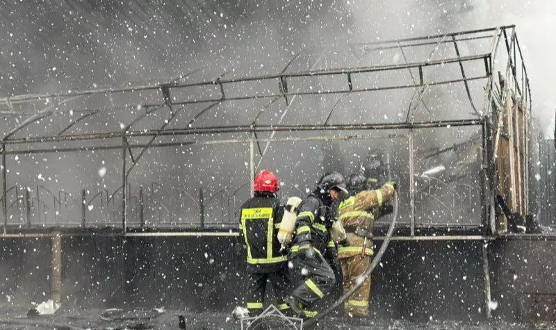 Крупный пожар в кафе Астаны ликвидирован