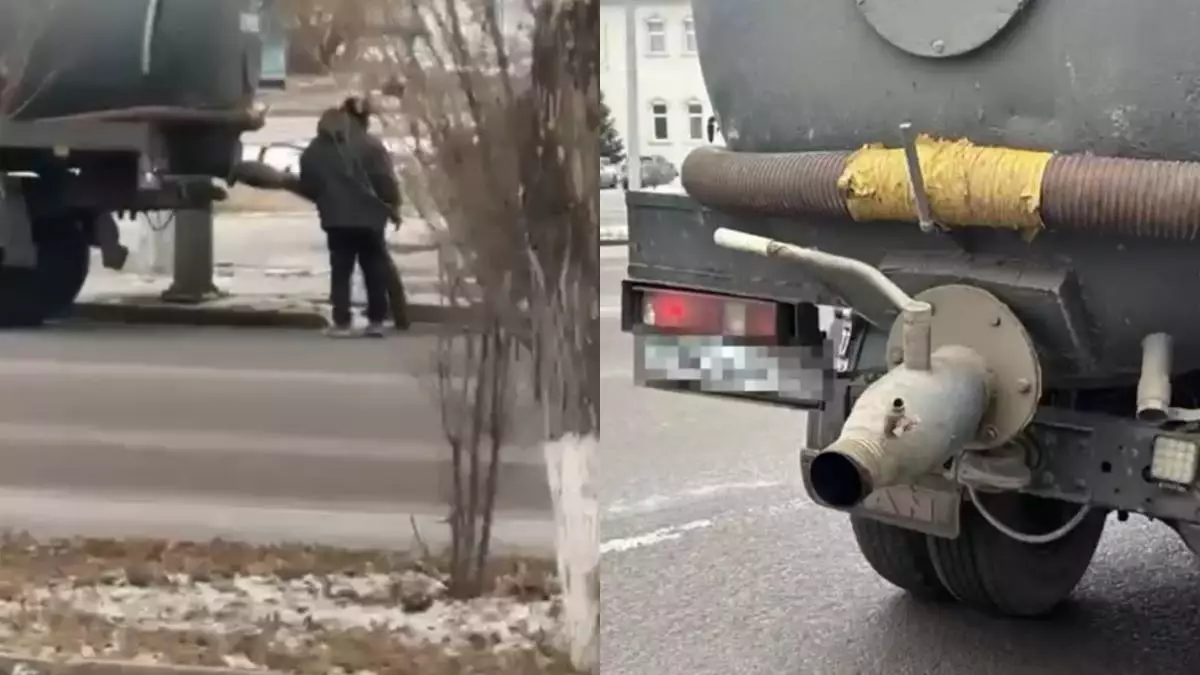 Сточные воды сбрасывали в общественном месте Астаны