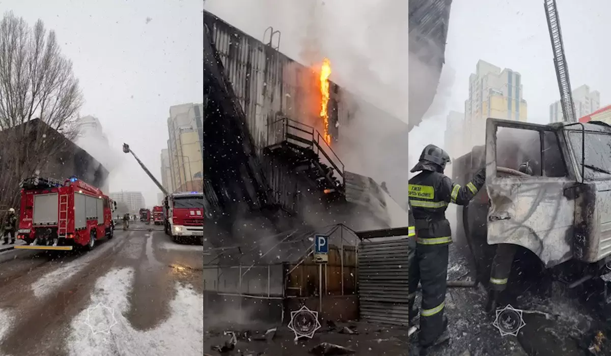 Астанада Cinema City ғимараты алапат өртке оранды