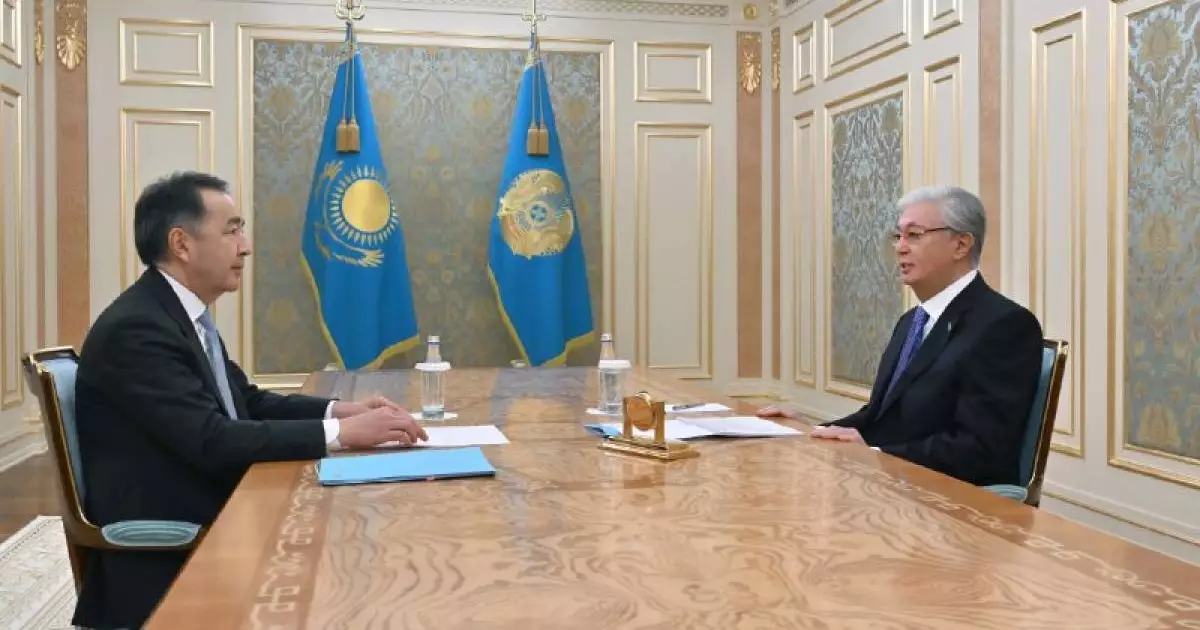  Тоқаев Сағынтаевпен ЕАЭО дамуы мен Санкт-Петербургтегі алдағы кеңес отырысын талқылады 