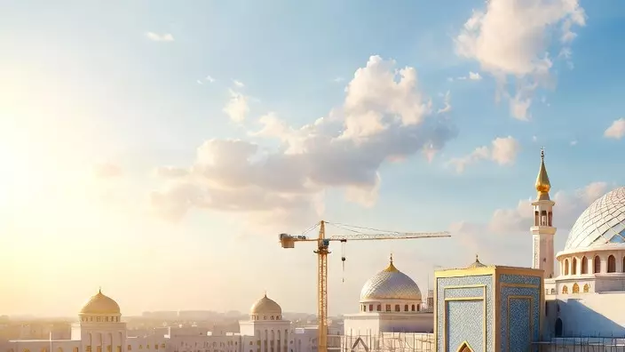 Новую мечеть в Туркестана - подарок Узбекистана показали в соцсетях