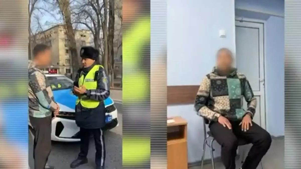 Водитель-наркоман управлял авто в Алматы (ВИДЕО)