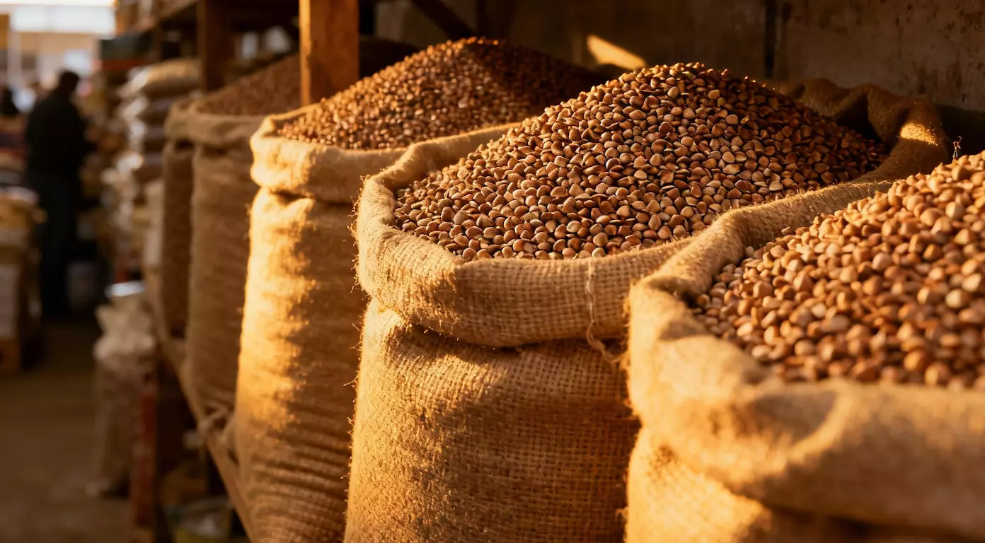 Цена гречки на рынке Астаны завышена почти вдвое