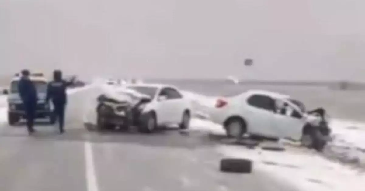  Ақтөбе облысында екі көлік соқтығысып, бір адам қаза тапты (ВИДЕО) 