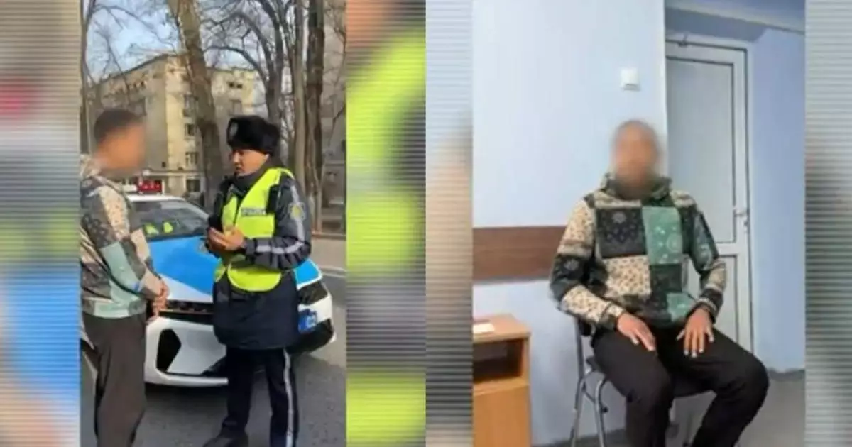  Алматыда есірткі шегіп алған жүргізуші ұсталды 