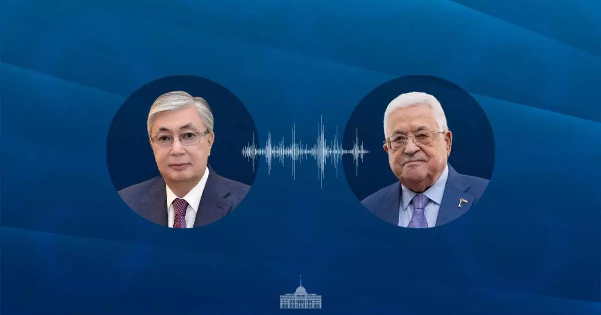  Мемлекет басшысы Палестина президентімен телефон арқылы сөйлесті 