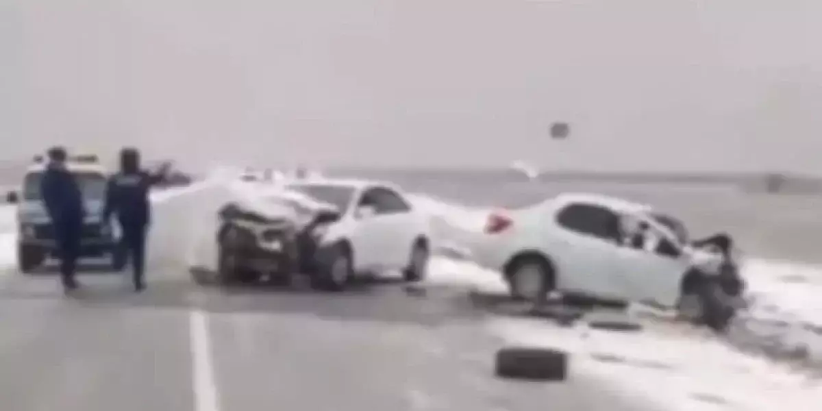 Ақтөбе облысында екі көлік соқтығысып, 1 адам қаза тапты (ВИДЕО)