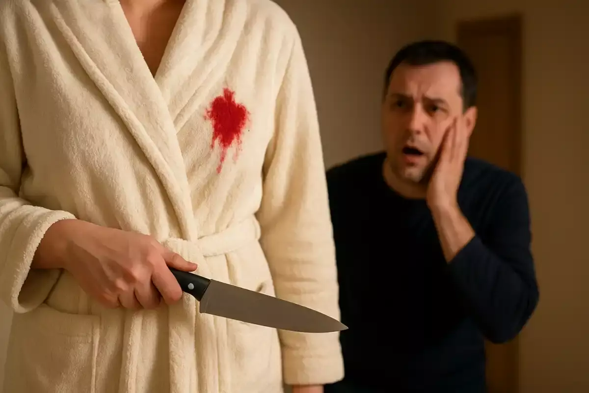 Көршісінен халатпен оралған әйелге күйеуі пышақ ала жүгірді. Жазасы қандай?