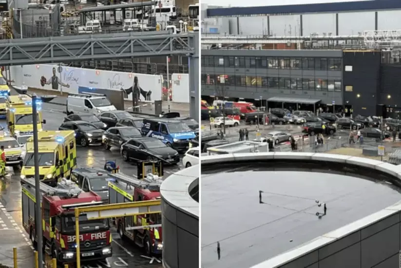 В лондонском аэропорту Хитроу распылили слезоточивый газ