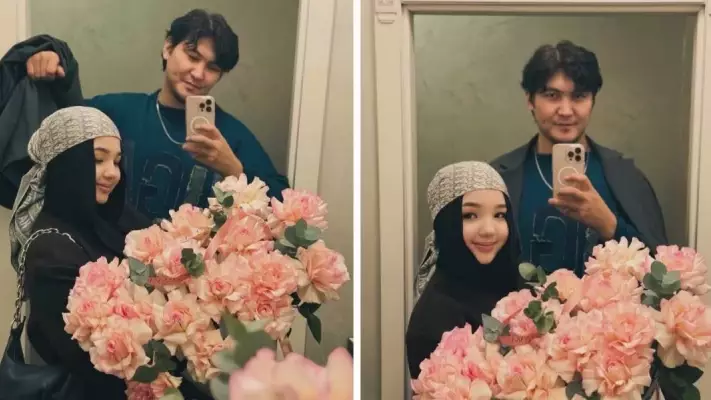 «Бақытты болыңдар»: Жігер Ауыпбаев өзінен 15 жас кіші қызбен көзге түсті