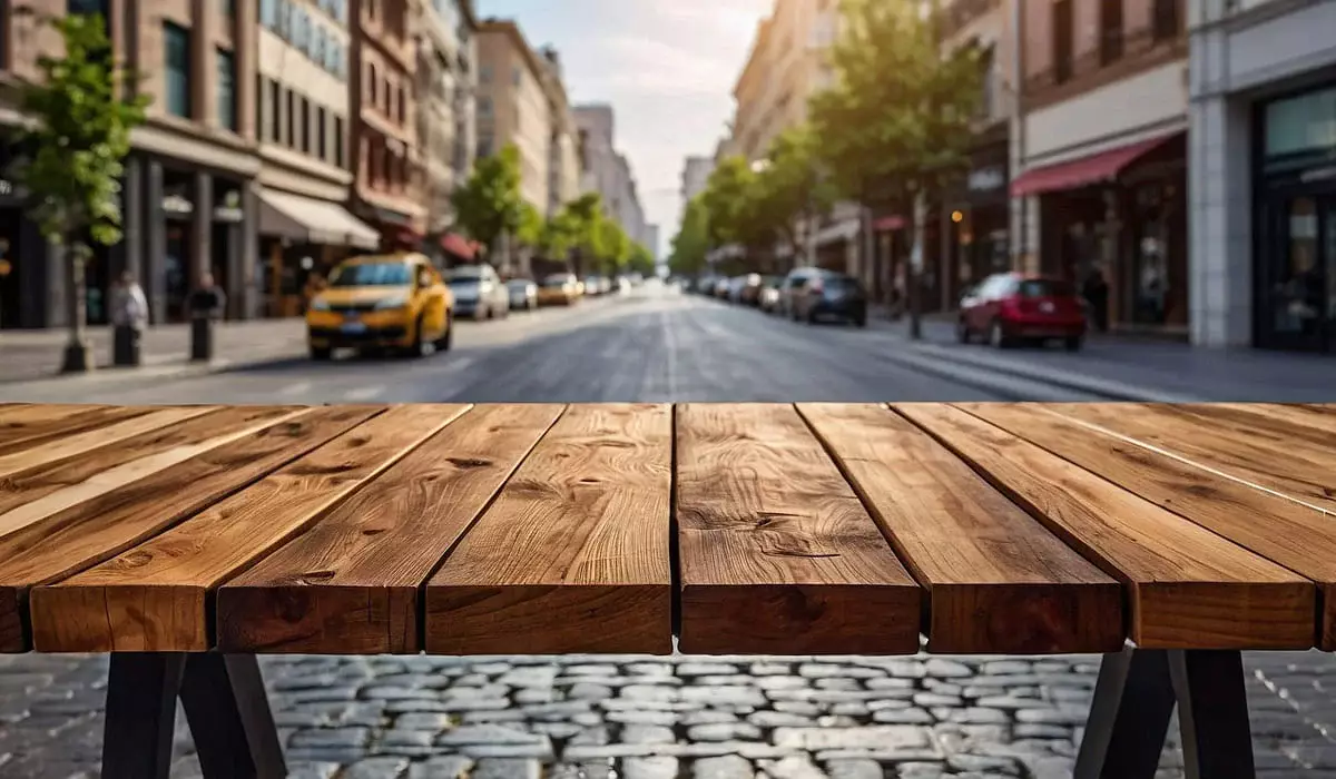 Стол на дороге: работники кафе перекрыли «зебру» ради рекламы в Алматы