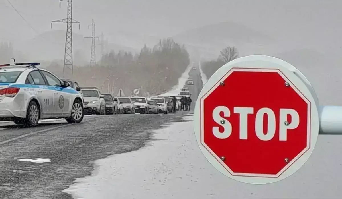 Ограничения из-за непогоды ввели на трассах в двух регионах Казахстана