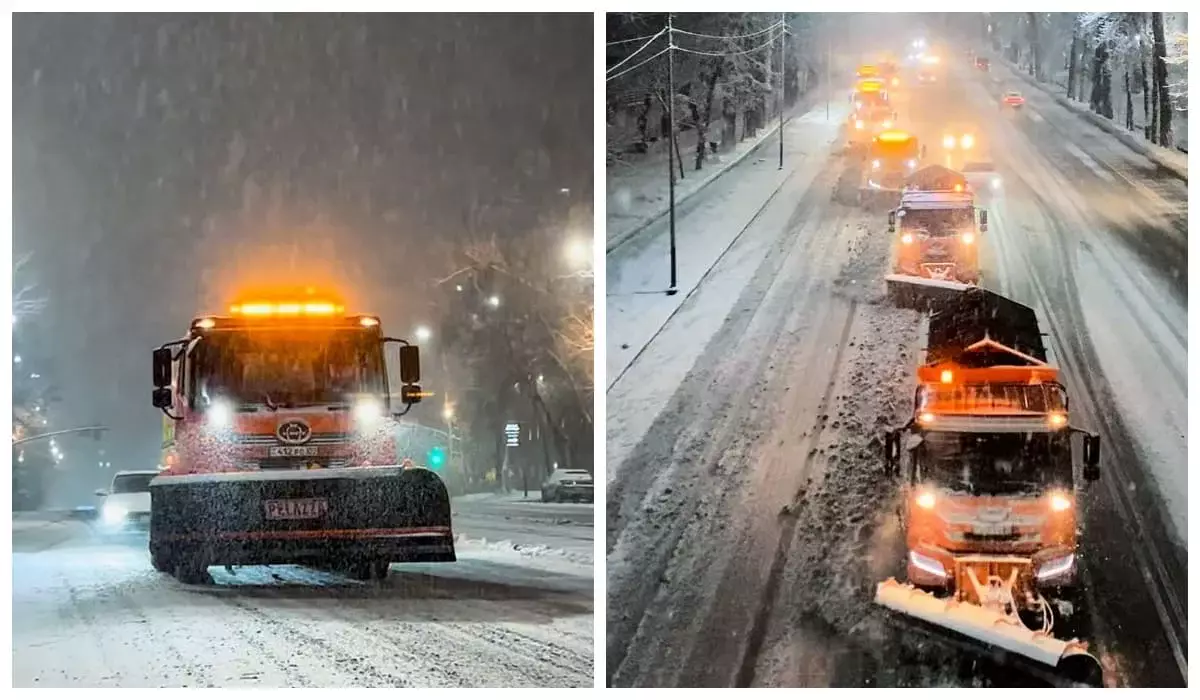 Алматы накрыл мощный снегопад: выпало 35 сантиметров за ночь