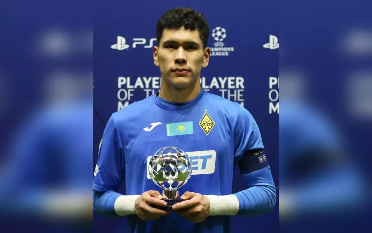 «Қайрат» қақпашысы Анарбеков «Олимпиакосқа» қарсы ойындағы үздік ойыншы атанды