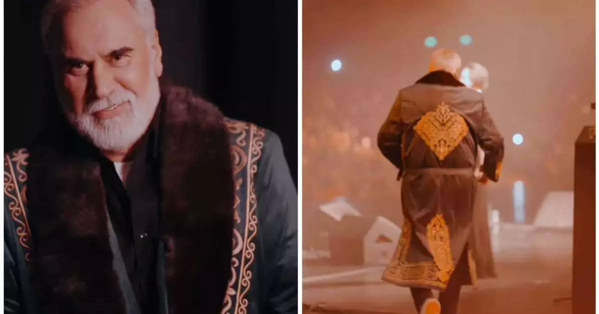  Валерий Меладзе Алматыдағы концертінде қазақ шапанын киіп шықты (ВИДЕО) 