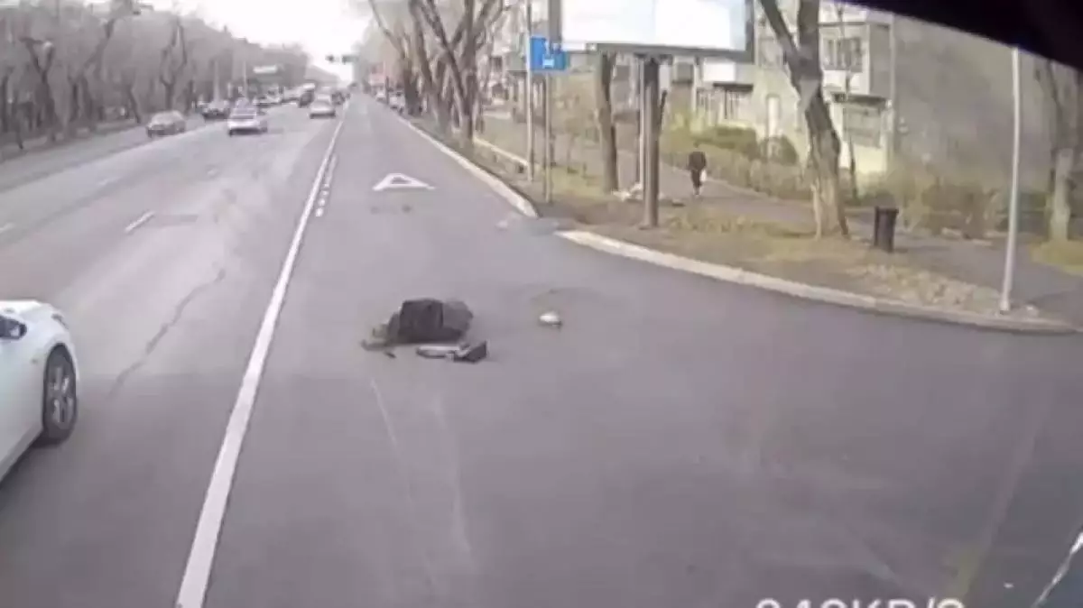 Алматыда автобус жүргізушісі телефонына алаңдап, қызды қағып кетті