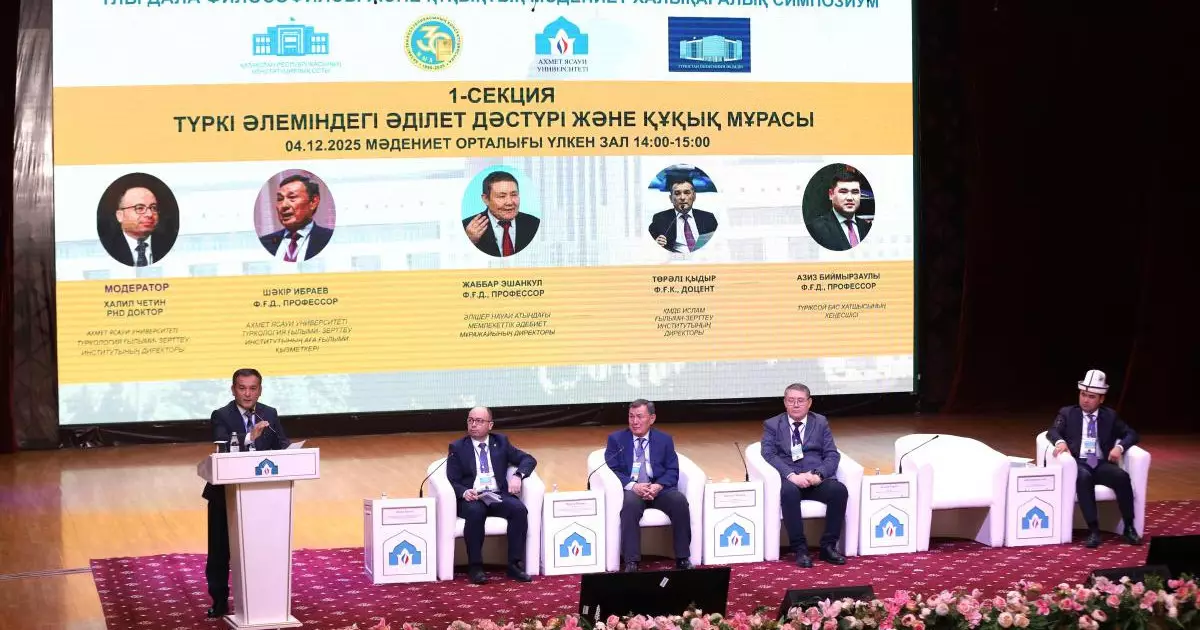   Түркістанда «Ұлы Дала философиясы және құқықтық мәдениет» халықаралық симпозиумы өтті   