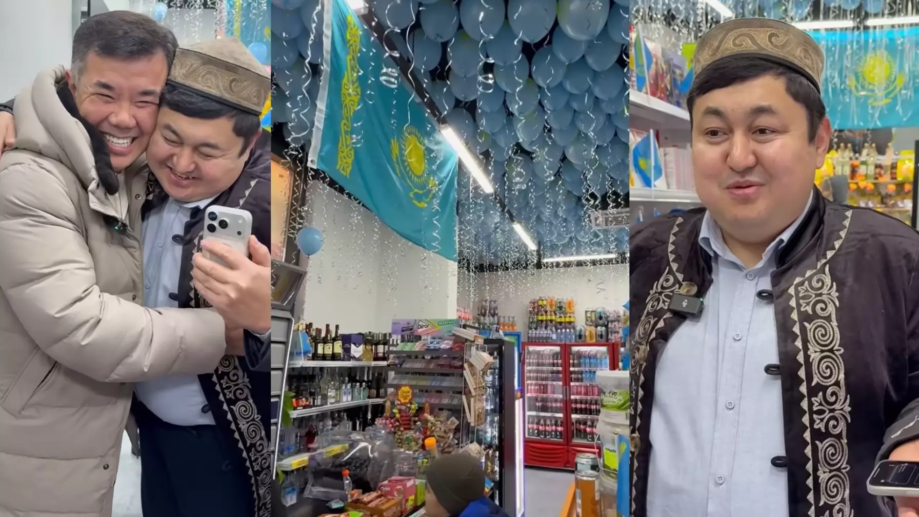«2 млн теңгеден көп ақша жұмсалды» - Дүкенін патриоттық стильде безендірген кәсіпкер көпшілікті тәнті етті (ВИДЕО)