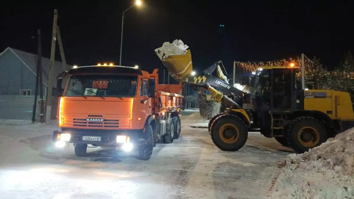 Бүгін Астанадан 20 мың текше метрге жуық қар шығарылды