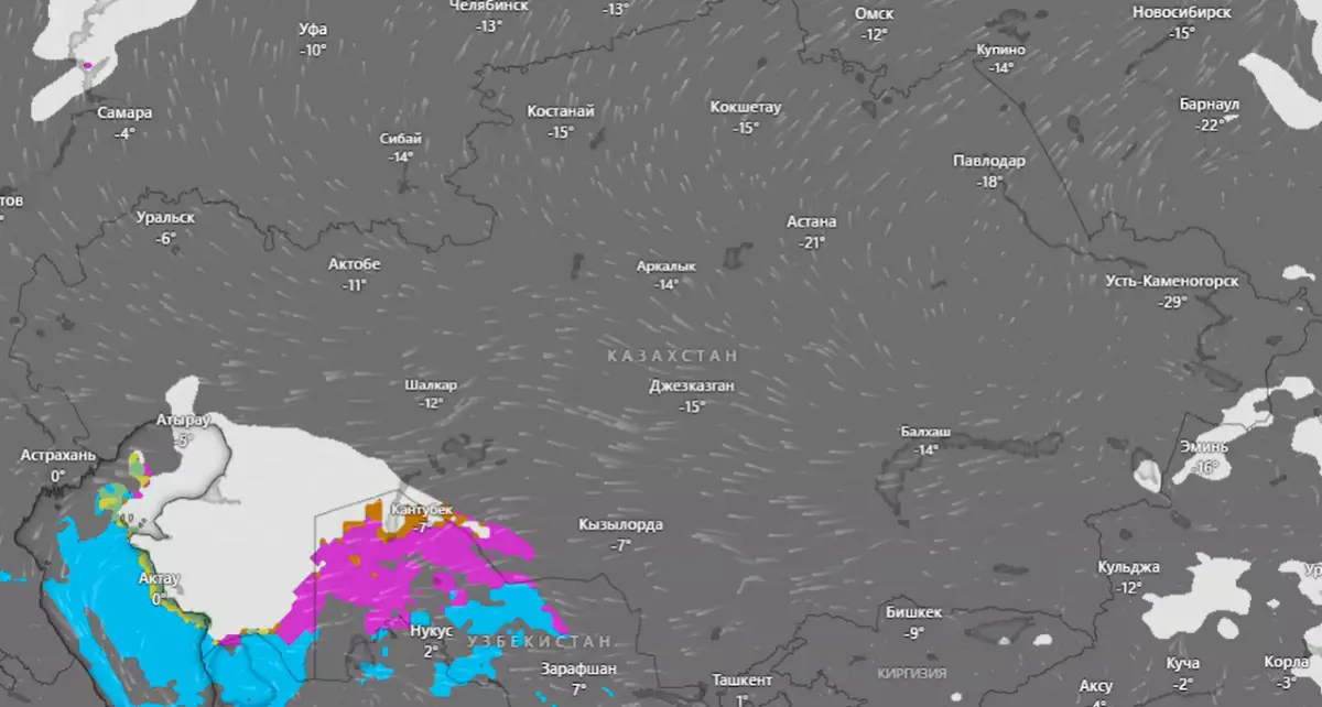Непогода осложнит движение на трассах Атырауской области