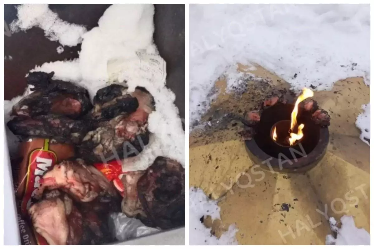 Риддердегі Мәңгілік алау ескерткішінде ет қуырған ер адам ұсталды