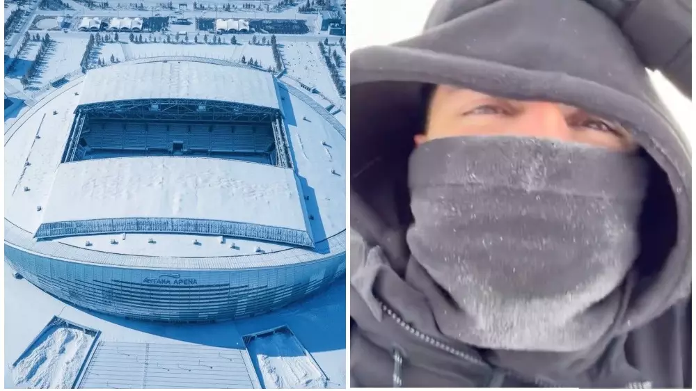 "Үсіп қалды" - "Қайраттың" ойыны үшін Астанаға келген испаниялық журналист жұртты алаңдатып қойды (ВИДЕО)