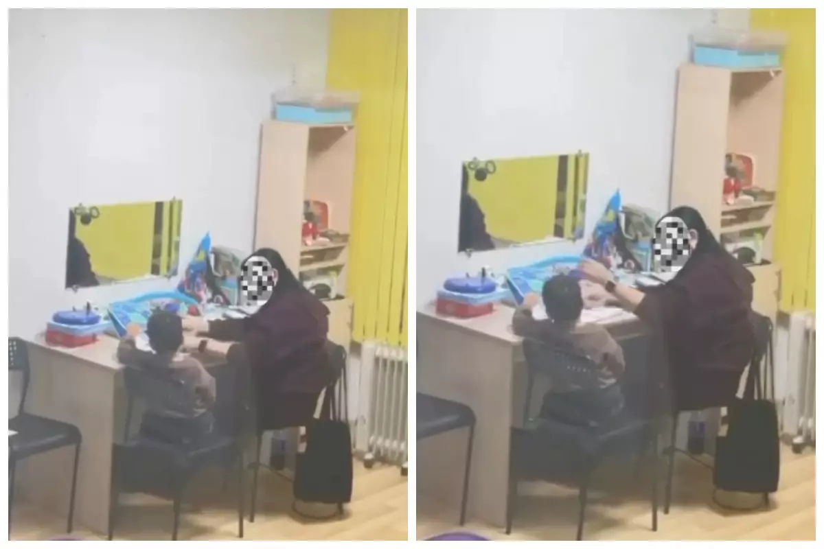 Қарағандыда логопед сабақ үстінде баланы ұрып жіберген, күдікті полицияға жеткізілді (видео)