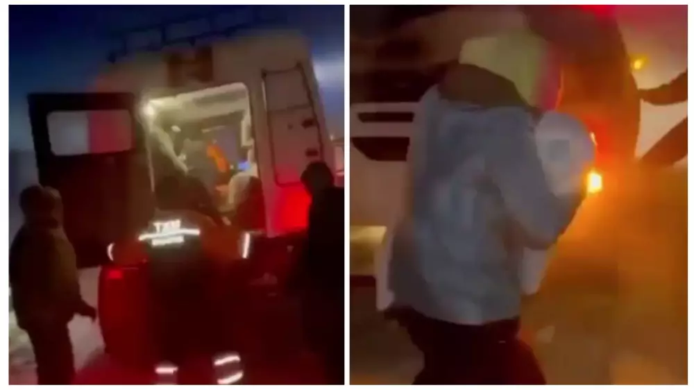 Из снежного заноса эвакуировали 19 человек в Жамбылской области