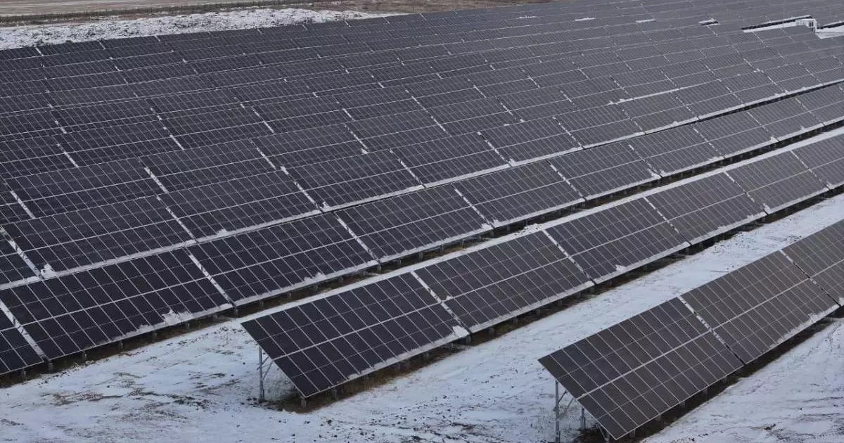  Қостанай облысында алғашқы күн электр станциясы іске қосылды 