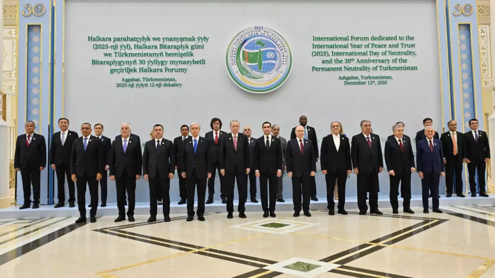 Токаев, Эрдоган, Путин. Появилось совместное фото лидеров в Ашхабаде