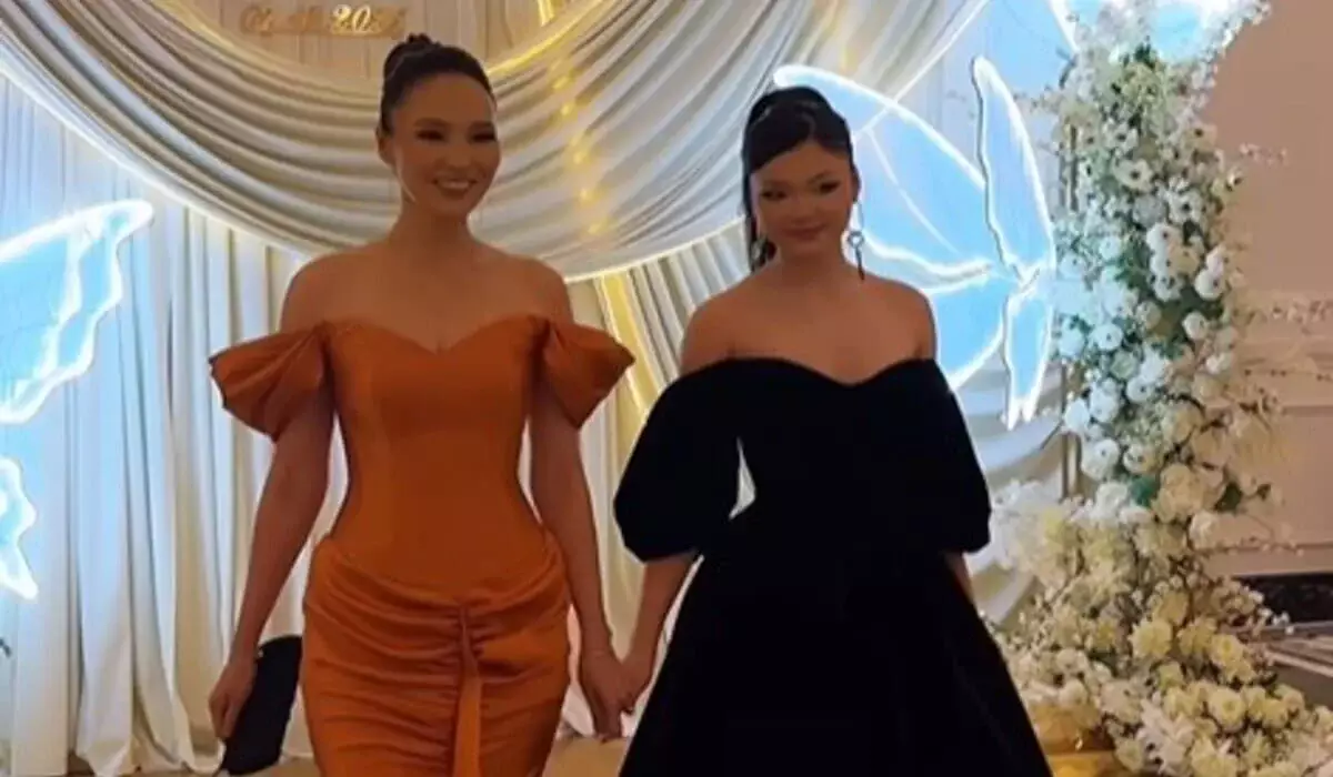 Жену и дочь Кайрата Нуртаса раскритиковали за чересчур откровенные наряды (ВИДЕО)