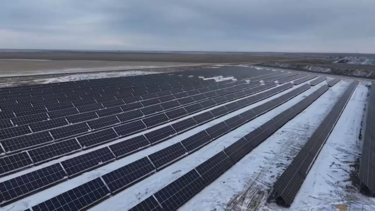 Қостанай облысында күн электр станциясы іске қосылды