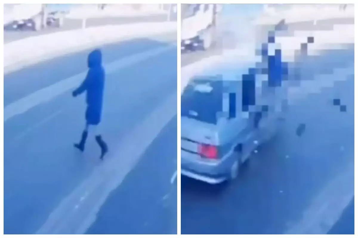 Қостанайда 68 жастағы әйелді көлік қағып, мерт болды (видео)