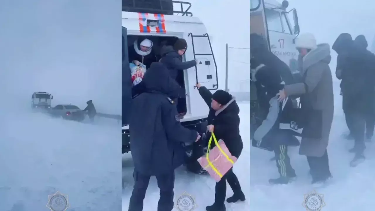 Қарағанды облысында жолда тоқтап қалған автобустан 42 адам эвакуацияланды