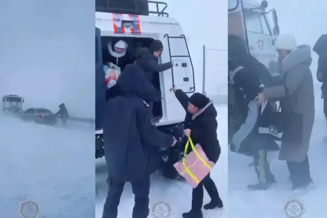 Қарағанды облысында жолда тоқтап қалған автобустан 42 адам эвакуацияланды