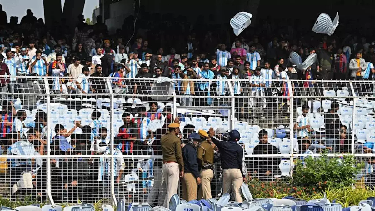 Болельщики устроили беспорядки на стадионе в Индии  из-за Месси
