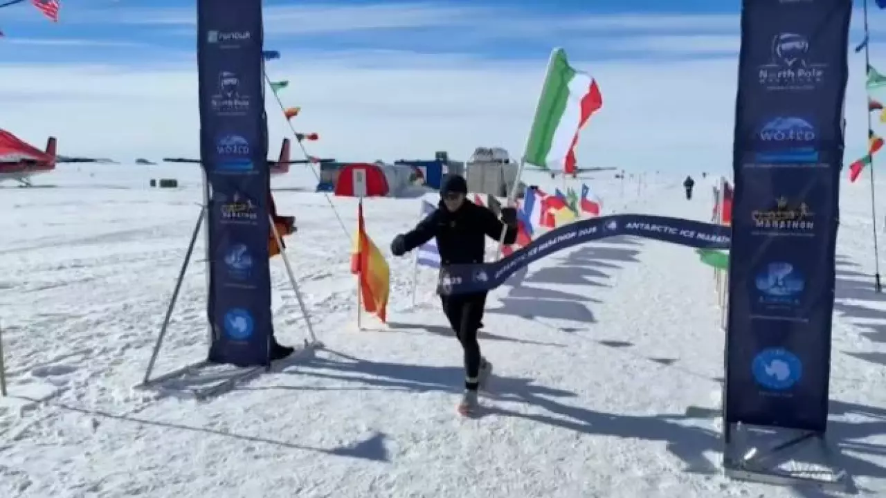 Австралийка выиграла марафон в Антарктиде