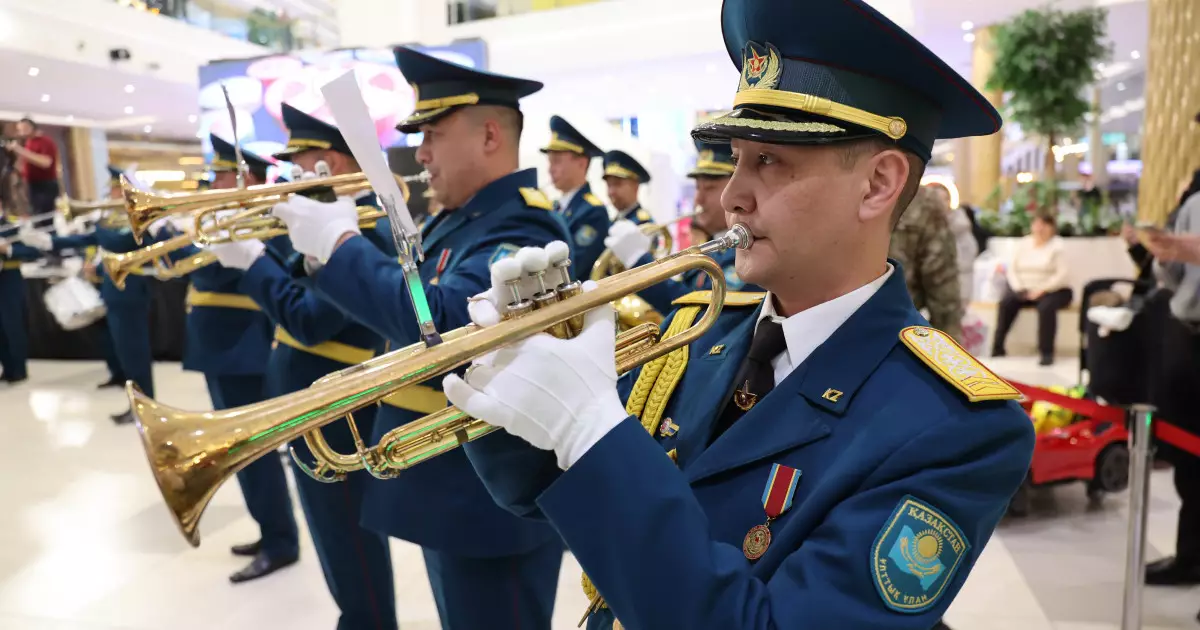   Ұлттық ұлан оркестрінде қос мерейтой   